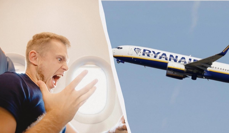 Ryanair хоче засудити на 15 тисяч євро буйного пасажира, який зірвав рейс